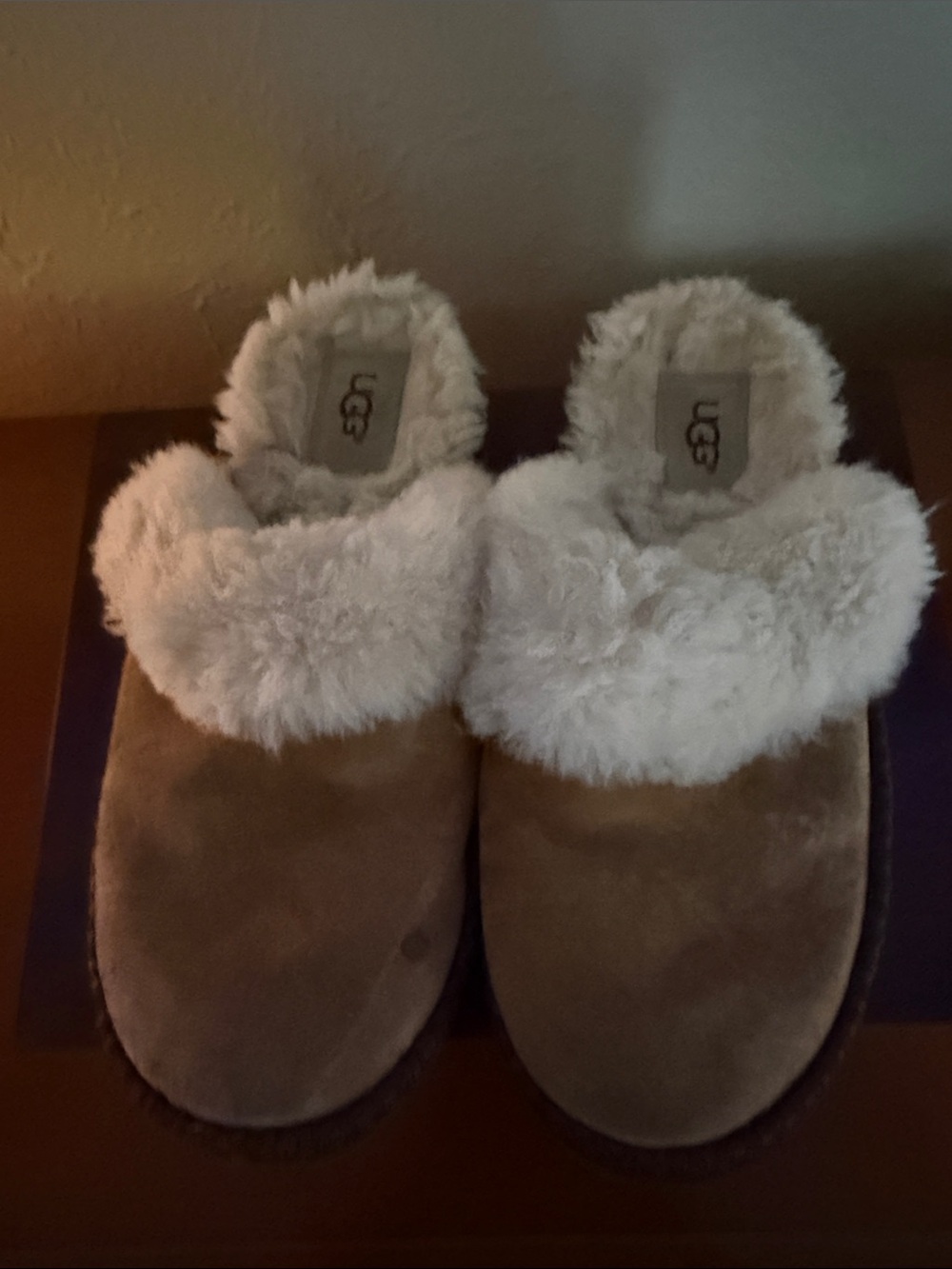 UGG Brown Suede Slip-Ons